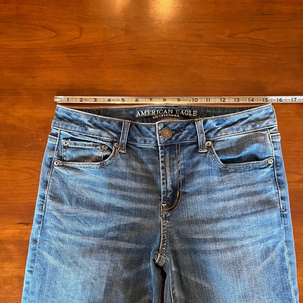 American Eagle Women’s Boyfriend Jeans Super Stretch Favorite Size 10L - Picture 11 of 14